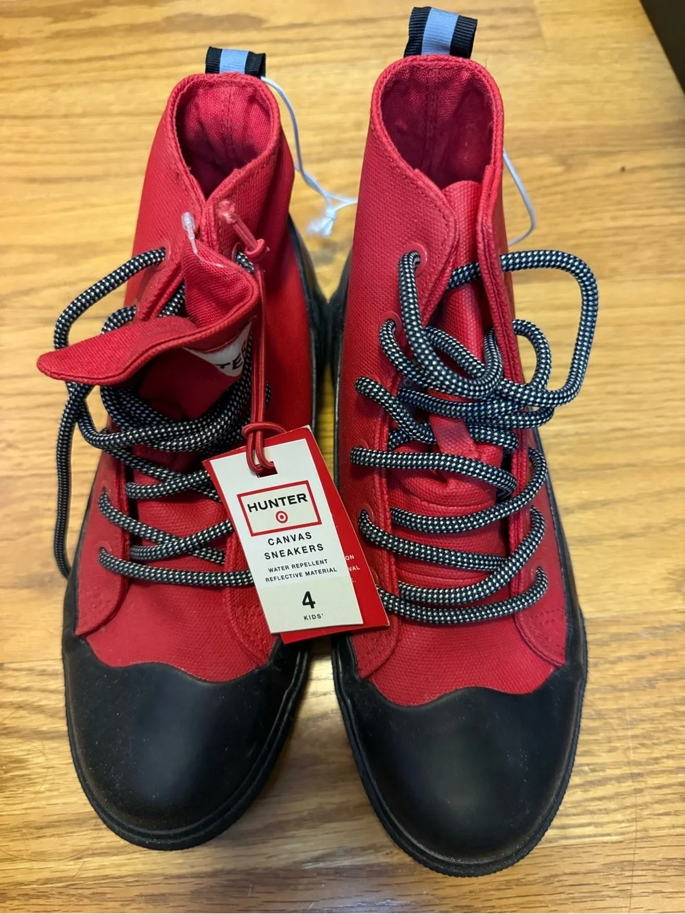 NWT Hunter For Target Kids Water Repellent Canvas Sneakers - Kids Size 4